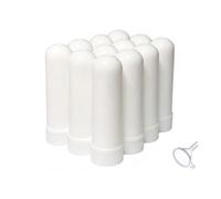 Essential Oil Blank Nasal Inhaler Tubes Refillable Empty Plastic White Nasal Inhalers Sticks for DIY Essential Oil and Other Liquid (24Pcs)