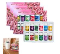 Essential Oil Blends Gift Set, Well-Being Oils for Diffusers Kit Essential Oil for Diffusers for Home Relaxation Use, Calm Mind, Sweet Dreams, Happy, Relax, Air Freshening & Immunity，3 pcs