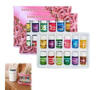Essential Oil Blends Gift Set, Well-Being Oils for Diffusers Kit Essential Oil for Diffusers for Home Relaxation Use, Calm Mind, Sweet Dreams, Happy, Relax, Air Freshening & Immunity，2 pcs