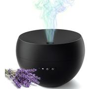 Essential Oil Diffuser 100ml, 2 in 1 Ultrasonic Aromatherapy Diffuser, Aroma Scented Oil Diffuser Vaporizer with Auto Shut-Off, Electric Aroma Diffusers & Humidifier for Bedroom, Home, Office (Black)