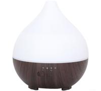 Essential Oil Diffuser 140ml USB C Wood Design Cool Mist Humidifier Silent Night Light for Bedroom(B)