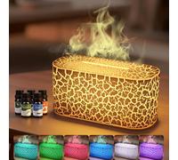 Essential Oil Diffuser 220ml Ultrasonic Aromatherapy Diffuser, Quiet Diffusers Cool Mist Humidifier with 7-Color LED Lights | Waterless Auto-Off, for Home Office Yoga Relaxation & Sleep