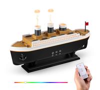 Essential Oil Diffuser 250ML, Titanic Ship Cool Mist Jellyfish Mist Humidifier Diffuser with Remote Control, Night Light and Timer, Waterless Auto Off, Quiet Aromatherapy for Home Bedroom Office
