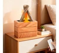 Essential Oil Diffuser 280ml Large Flame Diffuser Aromatherapy Diffuser 8 Colors LED Campfire Flame Diffusers with Remote Waterless Auto-Off 3 Level Timer Whisper-Quiet for Home Yoga Office SPA