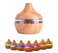 Essential Oil Diffuser, 300ml Aromatherapy Aroma Diffuser Air Vapouriser Oil Diffusers Humidifier Scented Fragrance 7 Colors LED Light Room Fresheners for Home, Office