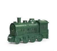 Essential Oil Diffuser, 300ml with Flame Effect for mini Humidifier, Creative Train Design Aromatherapy Diffuser for Home Office Use(British Standard Green -)