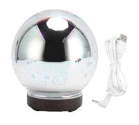 Essential Oil Diffuser, 3D Glass Ball USB Mist Humidifier with Colorful LED Night Light, Aromatherapy Glass Diffuser Air Humidifier for Home Bedroom, for Home, Office, Spa, Hotel