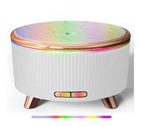 Essential Oil Diffuser and Humidifier-Air Purifier 2 in 1 Ultra Quiet 25DB Eliminates Allergy, Pollen, Mites, Odor, CADR 45m² 500ml tank with timer (WHITE)