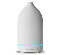 Essential Oil Diffuser Cool Mist Aromatherapy Ultrasonic 150ml Ceramic Oil Diffusers Waterless Auto Shut-Off 7-Color LED Changing Light Diffuser for Home Office SPA