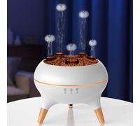 Essential Oil Diffuser for Bedroom, 250ml Jellyfish Mist Flame Aromatherapy Air Humidifier, Aroma Diffuser with 8 Colour LED Lights, Timers, Waterless Auto Shut-Off