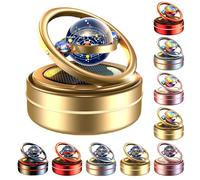 Essential oil diffuser - Solar rotating car aromatherapy - Essential oil ultrasonic diffuser - Car air freshener - Microwave molecular de-icer, suitable for cars, bedrooms (cologne scent)