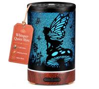 Essential Oil Diffuser, Ultrasonic Diffuser for Essential Oil, Cool Mist Humidifier Aromatherapy Diffuser with 7 Color Lighting Changing Modes, Waterless Auto Shut-Off for Home（Flower Fairy）