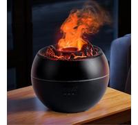 Essential Oil Diffuser, Volcano Fire Flame Aromatherapy Diffuser, 360ml Ultrasonic Cool Mist Humidifier, Scent Aroma Diffuser with 7 Colors Light