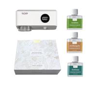 Essential Oil Diffuser with 3 Essential Oil Set, Aromatherapy Diffuser Electric Smart Aroma Diffuser for Home Bedrooms, Living Rooms, and Bathrooms Long-Lasting (Hilton+Ocean+Shengrila)