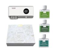 Essential Oil Diffuser with 3 Essential Oil Set, Aromatherapy Diffuser Electric Smart Aroma Diffuser for Home Bedrooms, Living Rooms, and Bathrooms Long-Lasting (hitlon+white tea+ocean)