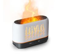 Essential Oil Diffuser with Flame Upgraded Super Quiet Aromatherapy Diffusers for Mist Humidifiers 2 Mode Waterless Auto Shut-Off Home Office