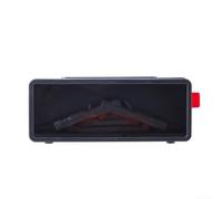 Essential Oil Diffuser with Remote Control, 200ml Fireplace 7-Colour Humidifier, Simulation Charcoal Flame Aromatherapy(Black)