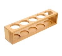 Essential Oil Display Stand Bamboo Solid Wood Multi-Slot Organizer Storage Rack Suitable for 15Ml Bottles for Aromatherapy and Home Office Use