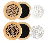 Essential Oil Fragrance Stones, Set of 2 Essential Oils Diffuser with Fragrance Stone, Fragrance Stone for Essential Oils in Flower Shape, for Car, Bedroom, Living Room and Spa