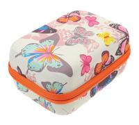 Essential Oil Organizer Small Bottle Travel Case with Lanyard | Oxford Cloth, Waterproof Zip Closure, Holds, Orange Finish, for Home Trips and Nail Polish