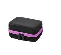 Essential Oil Pouch Essential Oil Case for 12 Slots 5ML 10ML 15ML Perfume Aromatherapy Storage Carrying(Purple,5-10-15ML)