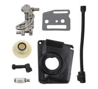 Essential Oil Pump Kit for Various For CHINESE Chainsaw Models Includes Pump Cover, Worm Gear, and More (Oil pump (7 sets))