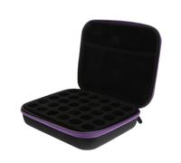 Essential Oil Storage Case for 5ml and 15ml Bottles Travel | EVA Build, Zipper Closure, Purple Finish, Easy to Carry, Drop Proof, Large Capacity for Trips