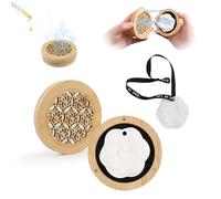 Essential Oils Diffuser, Essential Oils Fragrance Stone-Wooden Incense Box, Air Freshener Aroma Diffuser Scented Solid Fragrance, Room Fragrance Diffuser Flower Decor for for Yoga Home Car Office