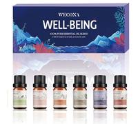 Essential Oils for Diffusers for Home - Well-Being Essential Oils Set of 6 x 10ml - Rose Garden, Southern Blossom, Zen, California Sunshine and More - Aromatherapy Oil & Diffuser Oils Fragrance