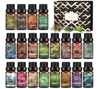 Essential Oils Set 20x10ml Pure Essential Oil for Diffuser, Essential Oils for Diffusers for Home, Wood Diffuser Oil for Soap Candle Making Aromatherapy Fragrance Oil Gift Set for Birthday, Christmas
