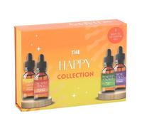 Essential Oils Set - 4x10ml Blended Oils with Dropper Lids - Happy Vibes, Creative Space, Positive Energy & Real Calm - Uplifting Scents for Diffusers, Massage, Relaxation & Mood Boosting