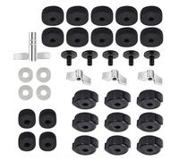 Essential Percussion Accessories 36 Piece Group Contains Felts Connectors Washers Sleeves and for Consistent Results Drum Execution Upgrade Set