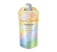 Essential Premium Moisture Barrier Conditioner Sparkle Moist Refill 330ml | White Peach & Musk Scent | Smooth & Manageable Hair | Made in Japan