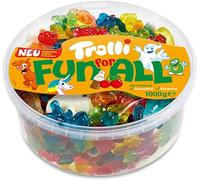 ESSENTIAL PRODUCTS Trolli Fun For All Multi Fruit Flavour Gummy Gummies Candies Party Gift 1KG | Share Pack | Ideal for Present for Birthdays & Office Supply | Sold by Essential Products