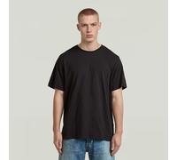 Essential Raw Neck T-Shirt - Black - Men XL