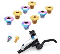 Essential Replacement Screws for Bicycle Oil Brake Handle Practical Alloy Material (2 pcs Holistic Eeservoir Cover Screws Silvery)