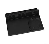 Essential Silicone Utensil Rest Designed for Home Cooks Features an Effective Drip Collection System for Cleanliness (Black)