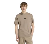 Adidas Essentials Small Logo Single Jersey Short Sleeve T-shirt Beige 2XL / Regular Men