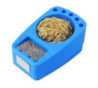 Essential Soldering Iron Cleaner Set With Brass Wire And Nonslip Base Silicone Holder For Technicians Electronics Repair
