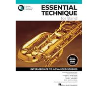 Essential Technique for Band - Eb Baritone Saxophone Book 3 with EEi | Baritone Sax Method Songbook and Sheet Music with 250+Video Lessons and Updated Repertoire | Intermediate to Advanced Studies