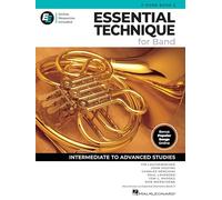 Essential Technique for Band - F Horn Book 3 with EEi Online Resources | French Horn Method Songbook and Sheet Music with 250+ Video Lessons and Updated Repertoire | Intermediate to Advanced Studies