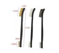 Essential Toolset 3Pcs Mini Wire Brushes Perfect for Rust Treatment & Finishing on Metals