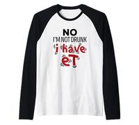 Essential Tremor Awareness No I'm Not Drunk Funny Raglan Baseball Tee
