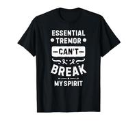 Essential Tremor Can't Break My Spirit Value Graphic T-Shirt, Men, Black, L