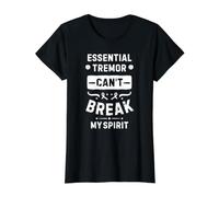 Essential Tremor Can't Break My Spirit Value Graphic T-Shirt, Women, Black, L