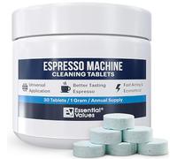 Essential Values Descaler for Coffee Machines - Espresso Coffee Machine Descaler - Descaling Tablets (30 Tablets) - Compatible With Delonghi, Nespresso, Tassimo, Dolce Gusto