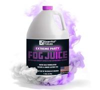 Essential Values Liquid Smoke Machine Fluid - Long-Lasting Fog Machine Liquid - Smoke Fluid 3.78 L Extreme High Density for Water-Based Foggers - For 700+ Watt Machines