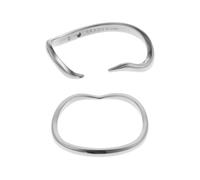 Essential Waves Stainless Steel Stack [skagen] Women's Ring, Skj17940406.5