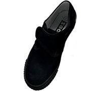 Essential Wear Black Plimsolls Pumps | Classic Canvas Shoes for School Girls Boys | Comfortable Everyday Footwear | Lightweight Durable Casual Shoes