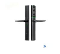 Essential Wellness Smart Door Lock, 7-in-1 Access Methods, Fingerprint and PIN Code, Aluminium, Black